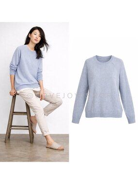 Sweater | Banana Republic 100% Merino Wool Baby Blue Knit Pullover XL | Preppy